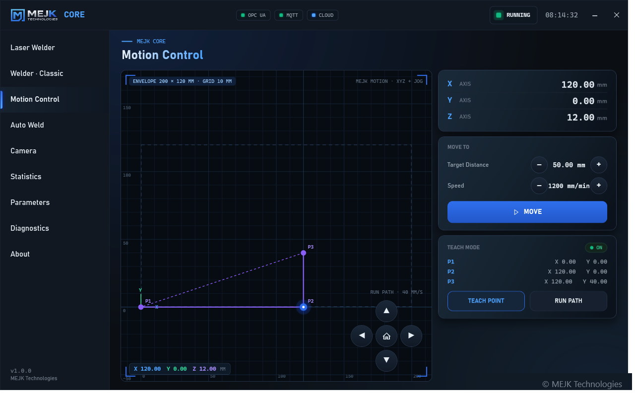 MEJK Core — Motion Control